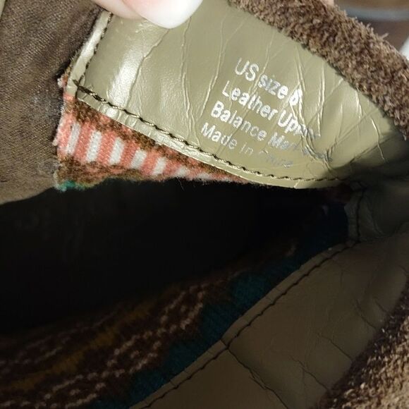 Sbicca Brown Suede Fringe Block Heel Booties - Picture 7 of 9